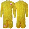 Baby Fußballbekleidung Polen Torwart Heimtrikot EM 2024 Langarm (+ kurze hosen)
